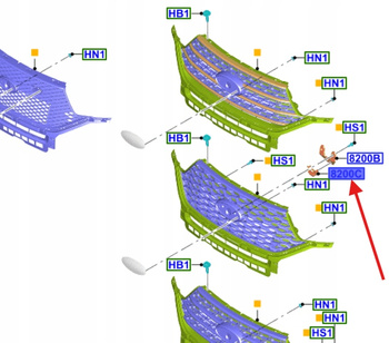 UCHWYT KAMERY PRZÓD FORD EXPLORER 2019- 2383154 _ LB5B-8C324-BA