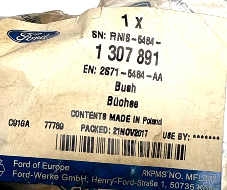 TULEJA DRĄŻKA STABILIZATORA PRZÓD FORD MONDEO 2003- 1307891 _ 2S71-5484-AA