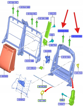 TULEJA PROWADNICA ZAGŁÓWKA TRANSIT 2014- 1868097 _ BK21-610A16-CC35B8