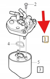 FILTR PALIWA DIESEL D4162T VOLVO S60 V60 2011- V40 13- V70 S80 OE 31422125