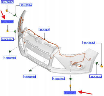 WSPORNIK CZUJNIKA PARKOWANIA 1772281 _ AM5T-15K870-BB57VT