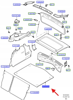 MATA BAGAŻNIKA FOCUS MK2 2007- 1595301 _ 9M51-A13065-AA3YYW