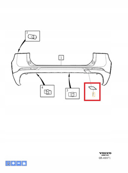 ZAŚLEPKA HAKA HOLOWNICZEGO TYŁ VOLVO XC60 2018- OE 39849034