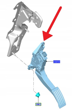 PEDAŁ GAZU 1.0 1.5 EB 1.5 2.0 D FORD FOCUS 2018- OE 2537268 _ JX61-9F836-ED