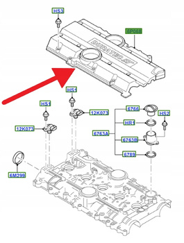 POKRYWA ZAWORÓW FORD OE MONDEO 2007- 14 OE 1741257 _ 6G9N-6M293-CB