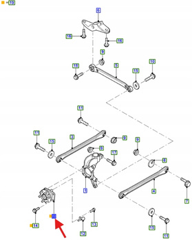 ŁOŻYSKO KOŁA- PIASTA TYŁ FORD MONDEO MK3 2000- 4858822 _ 1S71-2C299-AJ