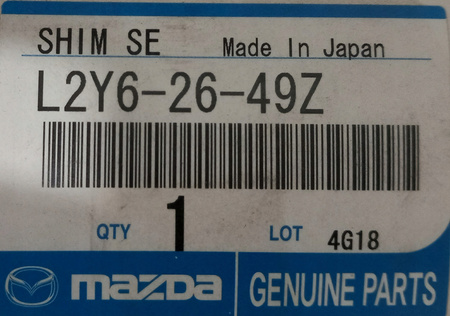 Mocowanie klocków hamulcowych tył - Mazda CX-7 ER_L2Y62649Z
