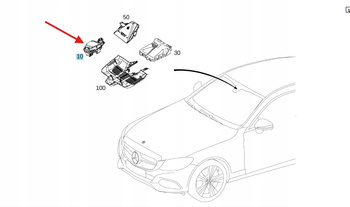 MERCEDES E KLASA W213 SENSOR DESZCZU A2139009632
