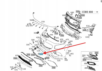 ZAŚLEPKA PARKTRONIK PTS MERCEDES CLA W117 A W177 B W246 W217 OE A2318840074