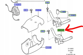 PRZEŁĄCZNIK KOLUMNY KIEROWNICZEJ FORD KA Mk1 1996- _ 1041412 _ 97KG-14K147-AD