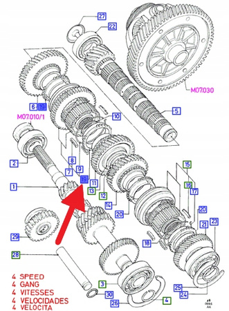 PIERŚCIEŃ SYNCHRONIZATORA SKRZYNI FORD ESCORT FIESTA 6157912 _ 87TT-7107-CA