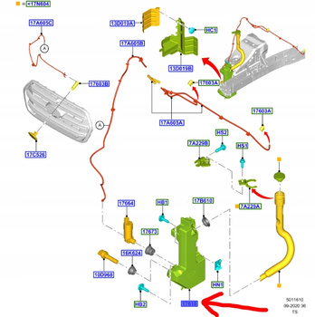 ZBIORNIK SPRYSKIWACZY TRANSIT MK7 MK8 CUSTOM 1924047 _ BK21-13C087-AF