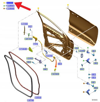 DRZWI PRZEDNIE LEWE FORD KUGA ESCAPE 2020- 2830895 _ PLV4B-S20125-AP