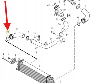USZCZELKA INTERCOOLERA 2.0 B4204T VOLVO S90 V90 2017- XC90 16- OE 31439499