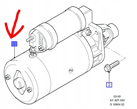 ROZRUSZNIK REGENEROWANY FORD FIESTA ESCORT 1995- _ 1416226 _ R95FB-11000-BD