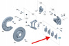 KLOCKI HAMULCOWE TYŁ MERCEDES GLC W253 GT AMG W290 OE A000420520464