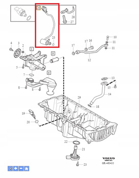 CZUJNIK CIŚNIENIA OLEJU 2.0 2.4D VOLVO XC60 XC70 S60 V60 2011- OE 31401504