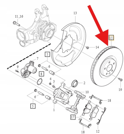 2x TARCZE HAMULCOWE TYŁ 340MM VOLVO XC90 XC40 EX40 C40 EC40 OE 32424718