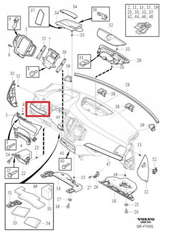 LISTWA DEKORACYJNA VOLVO XC90 II 16-21r