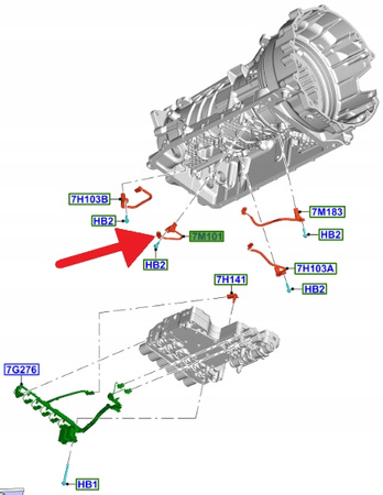 CZUJNIK OBROTOWY 10R80 FORD RANGER MUSTANG 17- OE 2090870 _ HL3P-7M101-AB