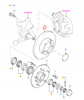 TARCZE HAMUL. PRZÓD FORD TRANSIT Mk3 1991-1994 Mk4 _5029815_95VX-1125-AA