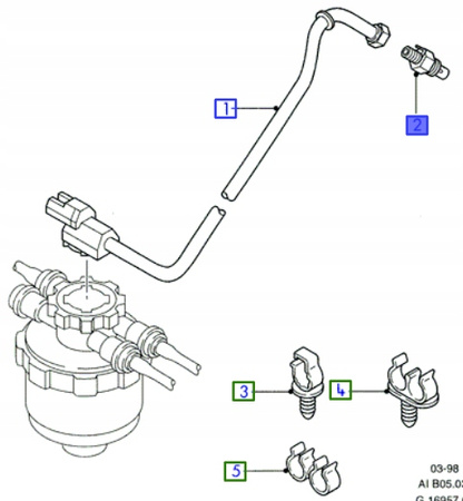 ŚWIECA PŁOMIENIOWA 2.5 D FORD TRANSIT 1985- 2000 OE 1073698 _ 95VB-9N424-AB