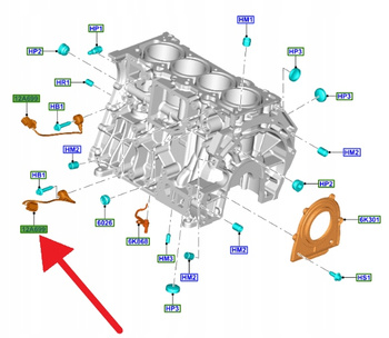 CZUJNIK SPALANIA STUKOWEGO 2.3 ECOBOOST FOCUS 18- 2245830 _ JX6A-12A699-BB