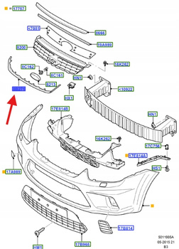 RAMA - KRATKA CHłODNICY 1513250 _ 7M51-R8B271-BF