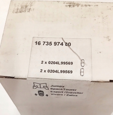 Klocki hamulcowe tylne Citroen JUMPY IV 1673597480