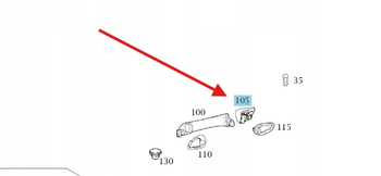 PRAWA ZAŚLEPKA KLAMKI ZEWNĘTRZNEJ DRZWI TYŁ MERCEDES A W169 OE A1697600620
