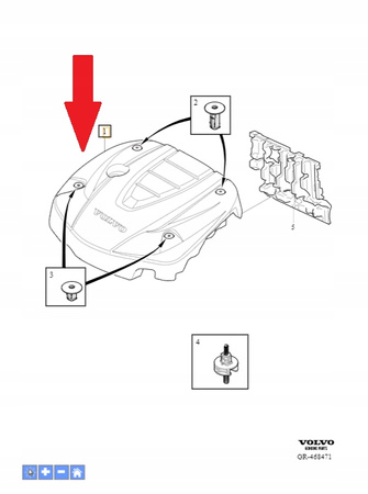 Obudowa silnika Volvo OE 31686827