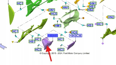 SCHOWEK KIEROWCY FORD SMAX GALAXY EDGE 2015- 1922805 _ FK7B-R044J53-AF3ZHE