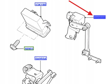 CZUJNIK WYSOKOŚCI ZAWIESZENIA LEWA FORD MONDEO 1679313 _ 8G9N-5B738-BA