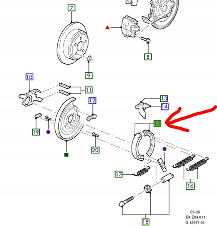 SZCZĘKI HAMULCOWE TYŁ FORD EXPLORER Mk2 1994-2000 _3721318_XL24-2648-AA