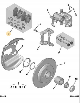 KLOCKI HAMULCOWE TYLNE OE 1617272680