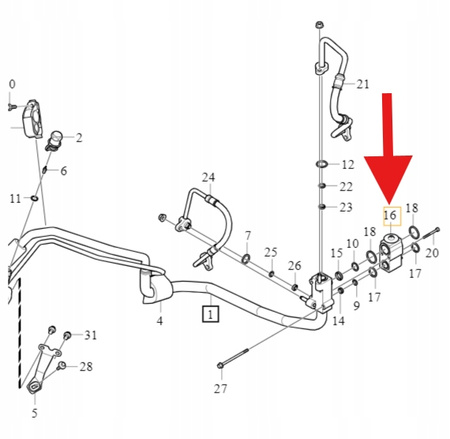 PRZEWÓD ZAWÓR ROZPRĘŻNY KLIMATYZACJI VOLVO S60 V60 XC90 S90 OE 32260835