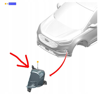 HALOGEN PRAWY FORD EDGE 2019- EU/USA OE