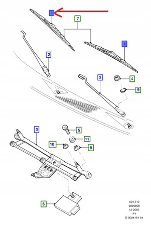 PIÓRO WYCIERACZKI LEWY PRZÓD FORD KUGA Mk1 TRANSIT_2125742_HAMJ-17528-JA