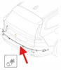WIĄZKA ZDERZAKA TYLNEGO PDC BLIS VOLVO S60 V60 2019- OE 31654287