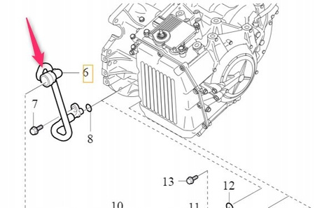 Volvo OE 31319281 przewód chłodzenia