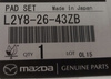 Zestaw klocków hamulcowych tył - Mazda CX-9 TB_L2Y82643ZB