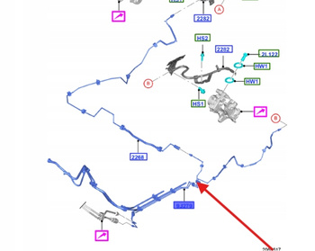 PRZEWÓD PALIWOWY FORD MONDEO 2014- 1.5 ECOBOOST 1860581 _ DG93-9G700-HH