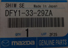 Mocowanie klocków hamulcowych przód - Mazda 2 DE_DFY13329ZA