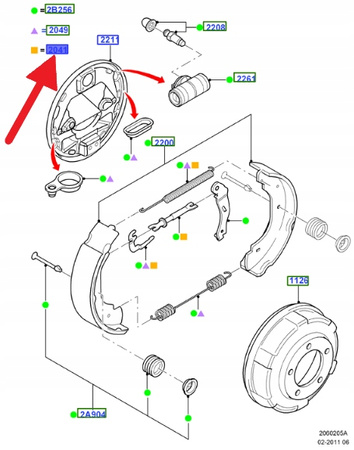 REGULATOR KLOCKÓW HAMULCOWYCH TYŁ TRANSIT 2002- OE 4446237 _ 2C11-2B173-AA