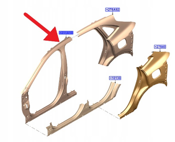 RAMA DRZWI PRAWA FORD KUGA ESCAPE 2020- 2430952 _ LV4B-S211A10-AA