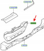 POSZYCIE TYŁU- TYLNA PÓŁKA BAGAŻÓW FORD S-MAX MK1 1464773 _ P6M21-R43280-AA