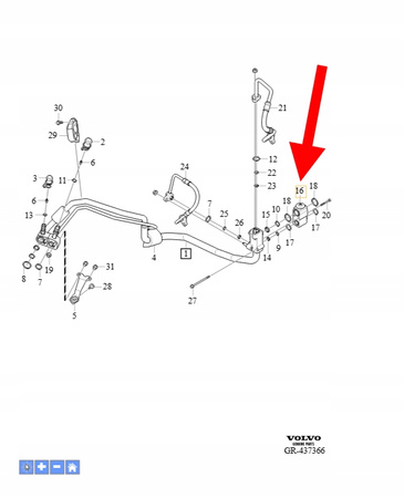ZAWÓR ROZPRĘŻNY KLIMATYZACJI 2.0 B4 D4 VOLVO XC90 XC60 V90 S90 OEM 32260834