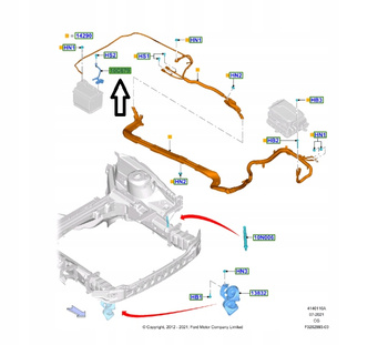 KLEMA MINUSOWA FORD C-MAX 2010- FUCUS KUGA 2618550 _ F1FT-10C679-CD