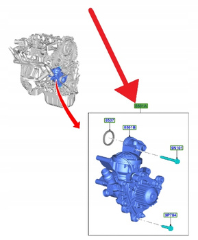 POMPA WODY 1.5 TDCI FORD KUGA TRANSIT FOCUS 2018- 2189253 _ JX6Q-8591-AA