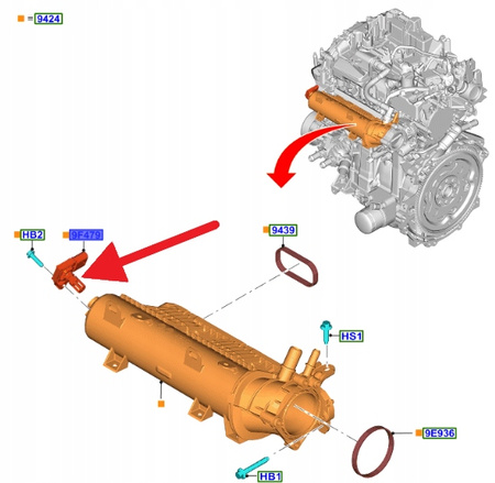 CZUJNIK CIŚNIENIA MAP SENSOR 1.5 3.0 EB FORD 2018- 2651265 _ PV4A-9F479-BA